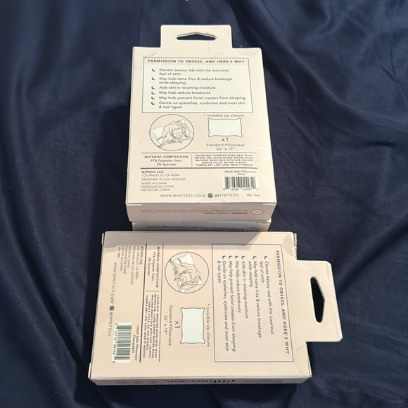 NEW 3 Kitsch Satin Pillowcases - Picture 3 of 3